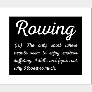 Rowing funny definition Posters and Art